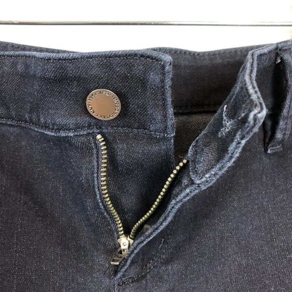 Ann Taylor Dark Wash Skinny Jeans Ankle Zip 4 - Picture 6 of 10